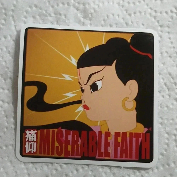 Miserable Faith..Vintage sticker..waterproof..nwt..we bundle..enjoy - Picture 2 of 3